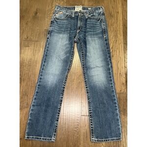 Ariat M4 Relaxed Straight Leg Jeans Men's 32x34 (32x33) Dakota Shoreway Denim